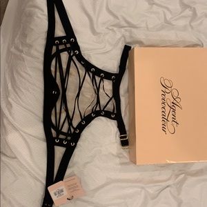 Agent Provocateur Prudence High Neck Bra Black
